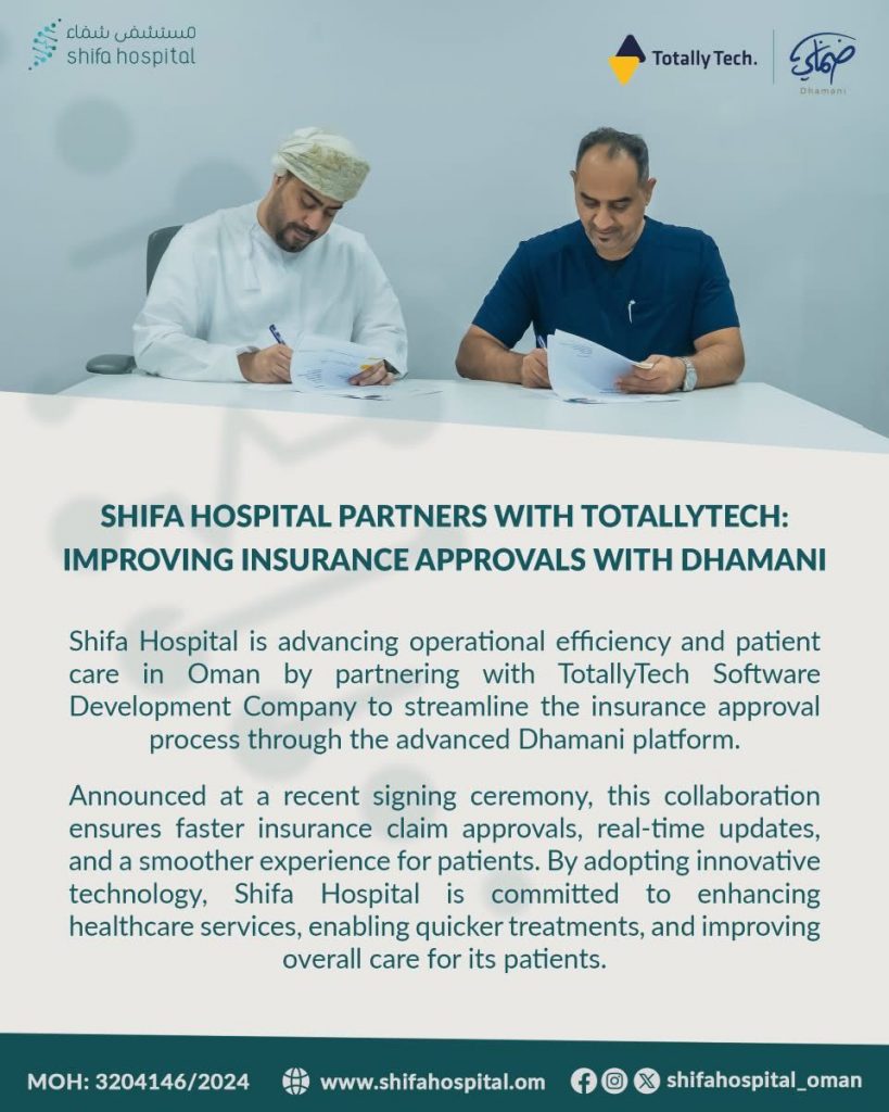 CEO Totallytech sign agreement Shifa Hospitals